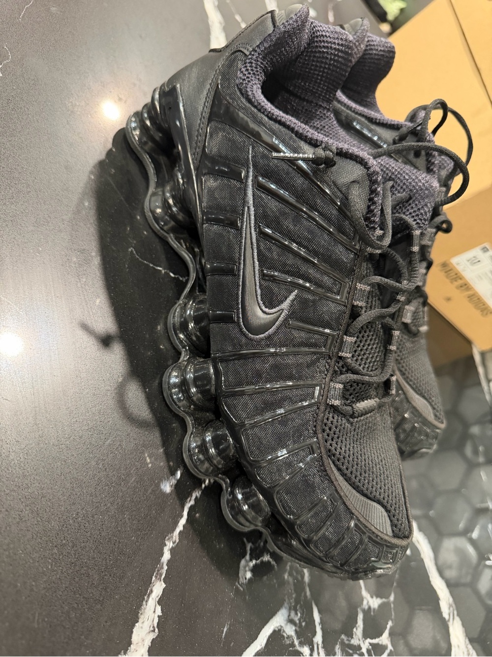 Nike Men’s Black Mesh & Air Cushion Training Sneakers